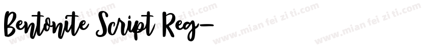 Bentonite Script Reg字体转换